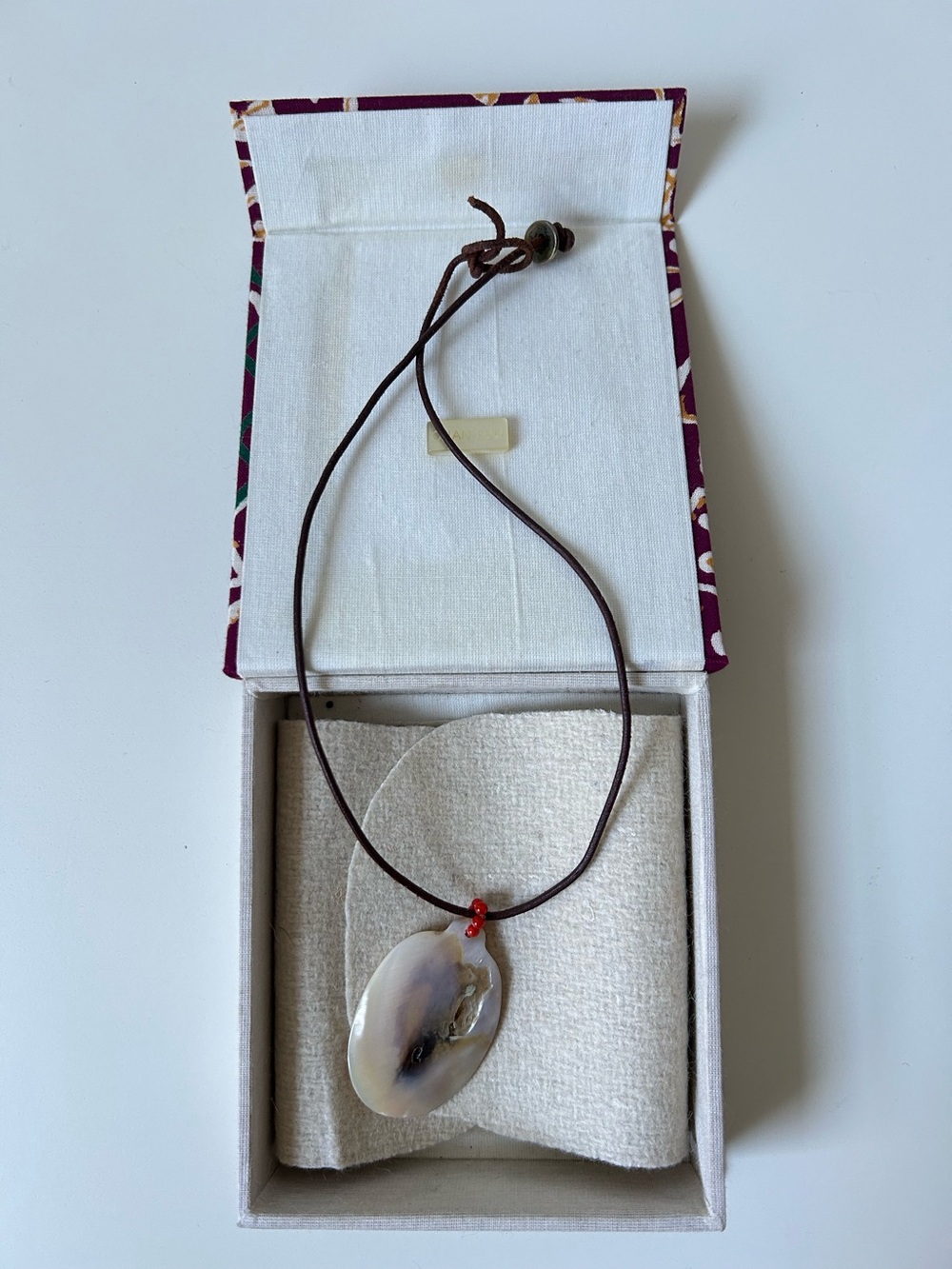 Chan Luu Mother of Pearl Necklace on Leather Cord